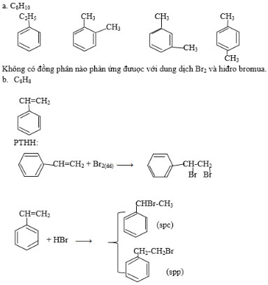 Luyện tập Hiđrocacbon thơm