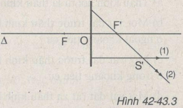 Giải bài tập SBT Vật lý lớp 9 bài 42 - 43: Thấu kính hội tụ - Ảnh của một vật tạo bởi thấu kính hội tụ
