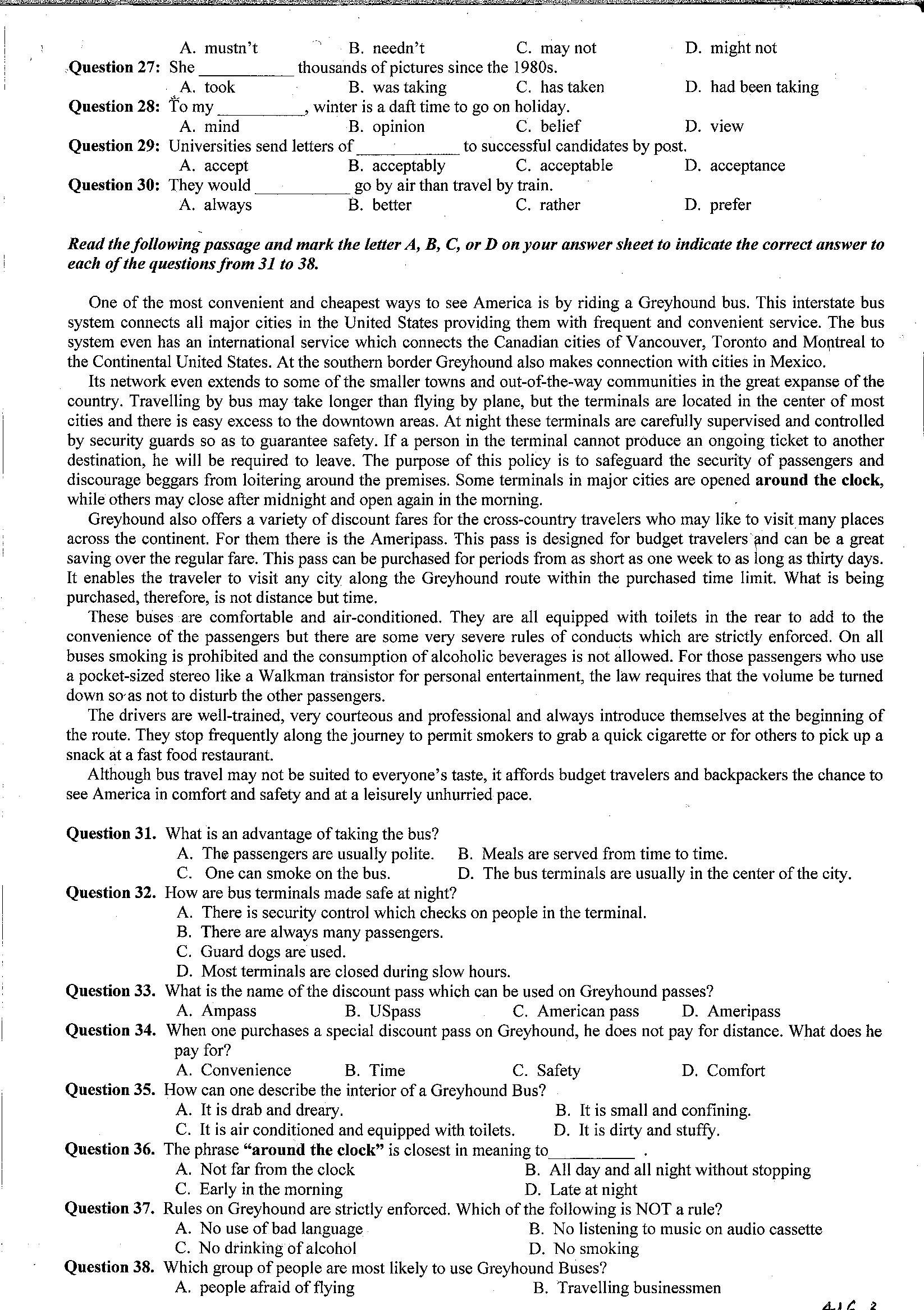 Đề thi THPT Quốc gia môn tiếng Anh năm 2018