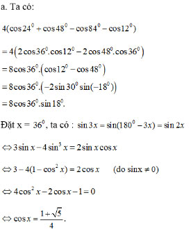 Giải bài tập Đại số lớp 10 Ôn tập cuối năm