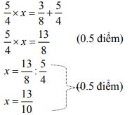 Đề thi giữa học kì 2 lớp 4