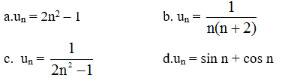 Giải bài tập Toán 11 Giải tích: Dãy số