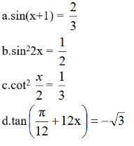 Hàm số lượng giác và phương trình lượng giác