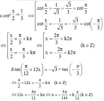 Hàm số lượng giác và phương trình lượng giác