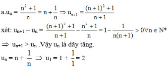 Giải bài tập Toán 11 Giải tích: Ôn tập chương 3