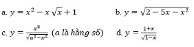 Giải bài tập Toán 11 Quy tắc tính đạo hàm