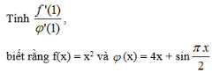 Đạo hàm của hàm số lượng giác