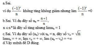 Giải bài tập Toán 11 ôn tập chương 4