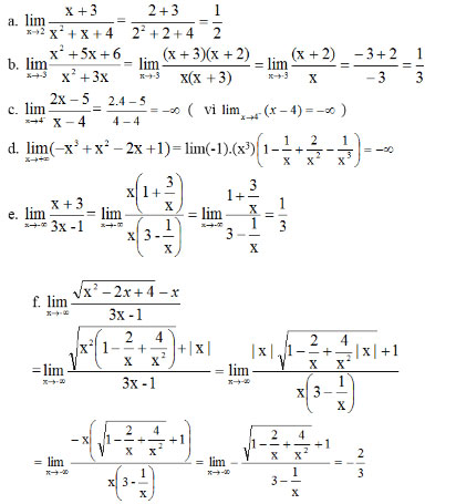 Giải bài tập Toán 11 ôn tập chương 4