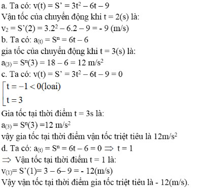 Giải bài tập Toán 11 ôn tập chương 5