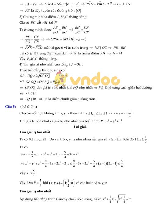 Đề thi thử vào lớp 10 môn Toán trường THPT Thăng Long năm học 2017 - 2018 (đợt 1)