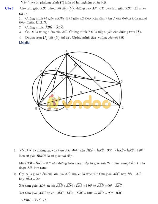 Đề thi giữa học kì 2 lớp 9 môn Toán Phòng GD&ĐT Ba Đình năm học 2017 - 2018