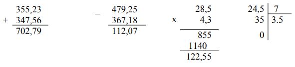 Đề thi học kì 2 môn Toán lớp 5