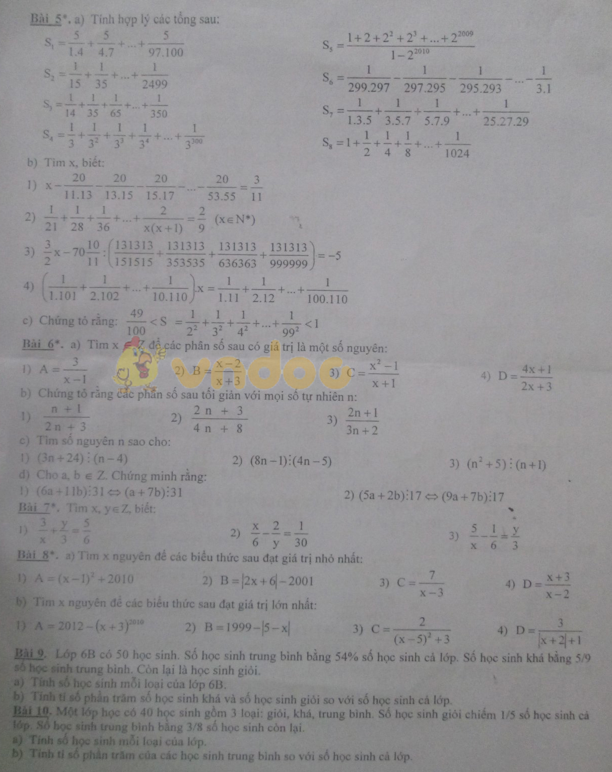 Đề cương ôn tập học kì 2 lớp 6 môn Toán trường THCS Nguyễn Trường Tộ năm học 2017 - 2018