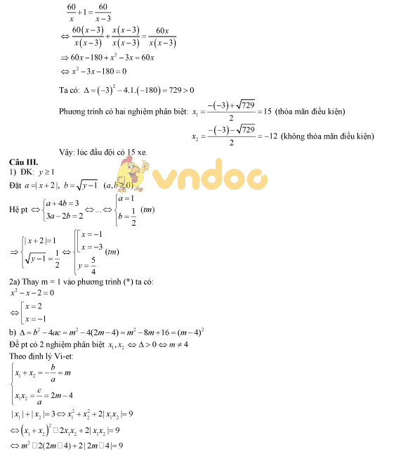 Đề thi thử vào lớp 10 môn Toán trường THCS Lương Thế Vinh năm học 2017 - 2018 (vòng 3)