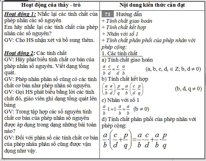 giáo án toán lớp 6