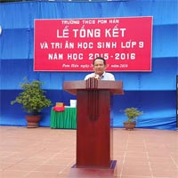 Bài phát biểu tổng kết năm học của lãnh đạo địa phương
