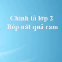 Chính tả lớp 2 Nghe - viết: Bóp nát quả cam