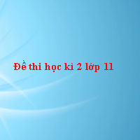 Đề thi học kì 2 lớp 11 môn Toán năm 2018 trường THPT Dương Đình Nghệ - Thanh Hóa