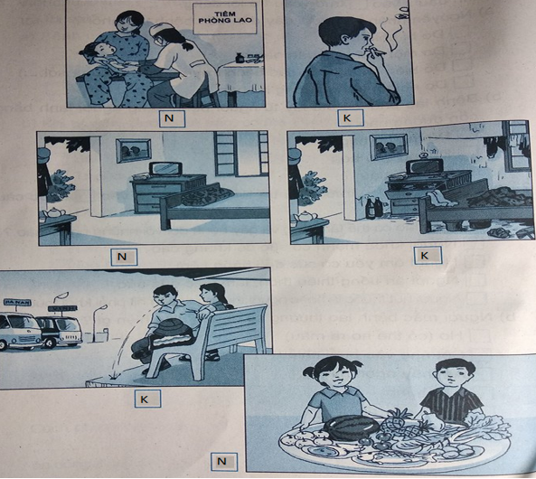 Giải vở bài tập môn Tự nhiên xã hội 3 bài 5: Bệnh lao phổi