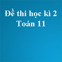 Đề thi học kì 2 lớp 11 môn Toán năm 2018 trường THPT Long Thạnh - Kiên Giang