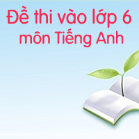 Đề thi vào lớp 6 môn Tiếng Anh số 2
