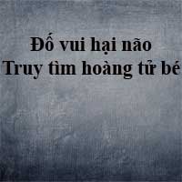 Đố vui hại não: Truy tìm hoàng tử bé
