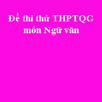 Đề thi thử THPT quốc gia môn Ngữ văn năm 2018 trường THPT chuyên ĐHSP Hà Nội (Lần 3)