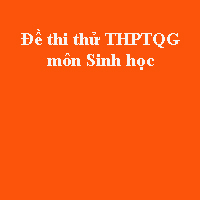 Đề thi thử THPT quốc gia môn Sinh học năm 2018 trường THPT chuyên Đại học Vinh - Nghệ An (Lần 3)