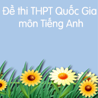 Đề thi thử THPT Quốc Gia năm 2018 môn Tiếng Anh số 4
