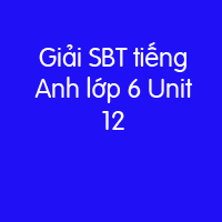 Giải sách bài tập tiếng Anh lớp 6 Unit 12: Sports and Pastimes