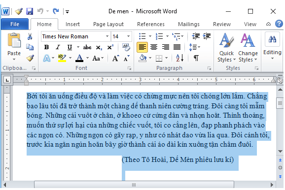 Giải bài tập SGK Tin học 6 bài 15: Chỉnh sửa văn bản