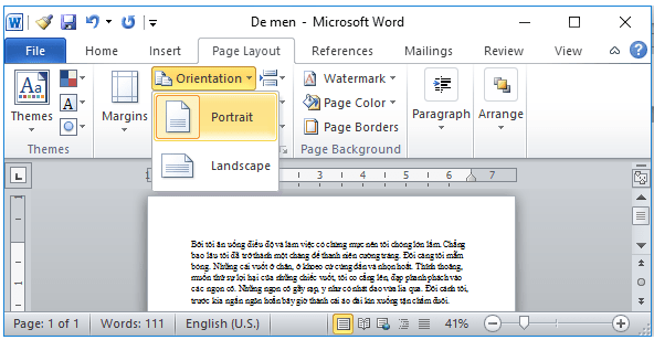 Giải bài tập SGK Tin học 6 bài 18: Trình bày trang văn bản và in