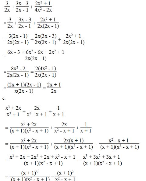 Bài tập toán lớp 8