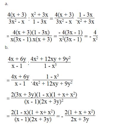 Bài tập toán lớp 8