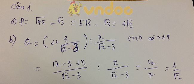 Đề thi tuyển sinh vào lớp 10 THPT môn Toán Sở GD&ĐT Hà Tĩnh năm học 2018 - 2019