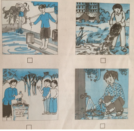 Giải vở bài tập Đạo đức 3 bài 13: Tiết kiệm và bảo vệ nguồn nước