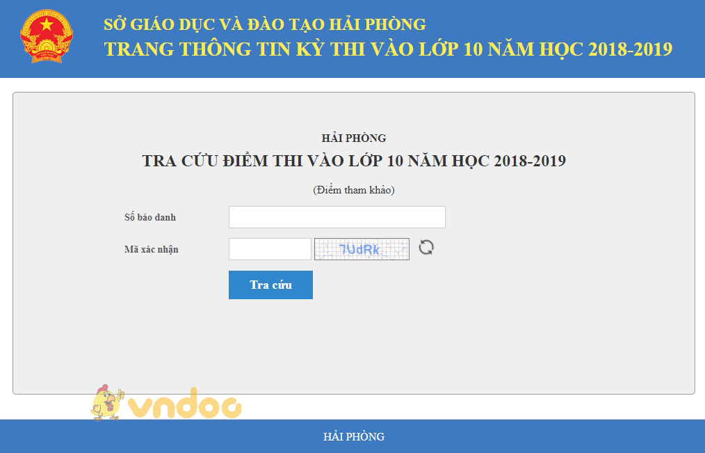 Điểm thi vào lơp 10 THPT tỉnh Hải Phòng năm học 2018 - 2019