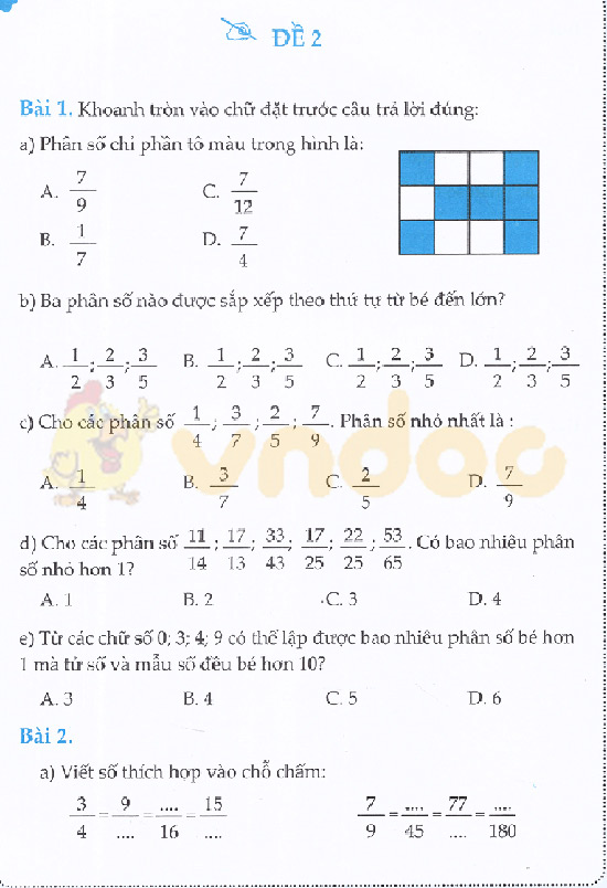 Cùng em học Toán lớp 5 đề 2