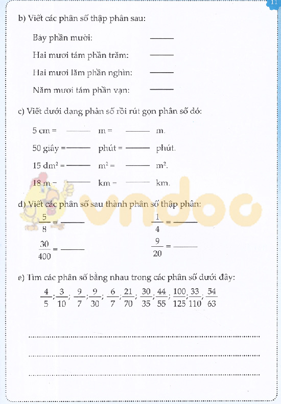 Cùng em học Toán lớp 5 đề 2