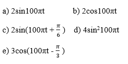 Đại cương về dòng điện xoay chiều