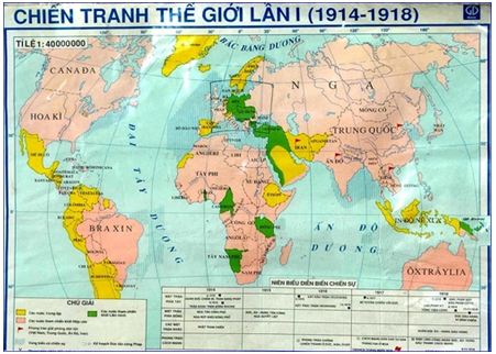 Lý thuyết Lịch sử lớp 11 bài 6: Chiến tranh thế giới thứ nhất (1914 - 1918)