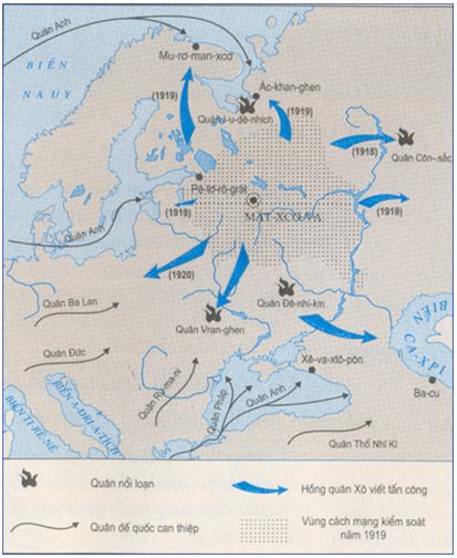 Lý thuyết Lịch sử 11 bài 9: Cách mạng tháng Mười Nga năm 1917 và cuộc đấu tranh bảo vệ cách mạng (1917 - 1921)