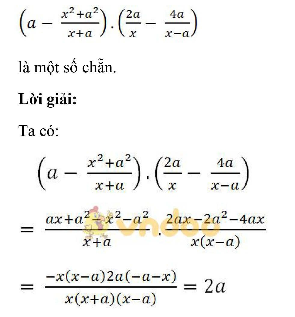 Giải bài tập SGK Toán lớp 8 bài 9: Biến đổi các biểu thức hữu tỉ. Giá trị của phân thức