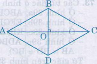 Giải bài tập SGK Toán lớp 8 bài 11: Hình thoi