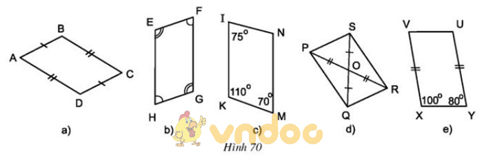 Giải bài tập SGK Toán lớp 8 bài 7: Hình bình hành