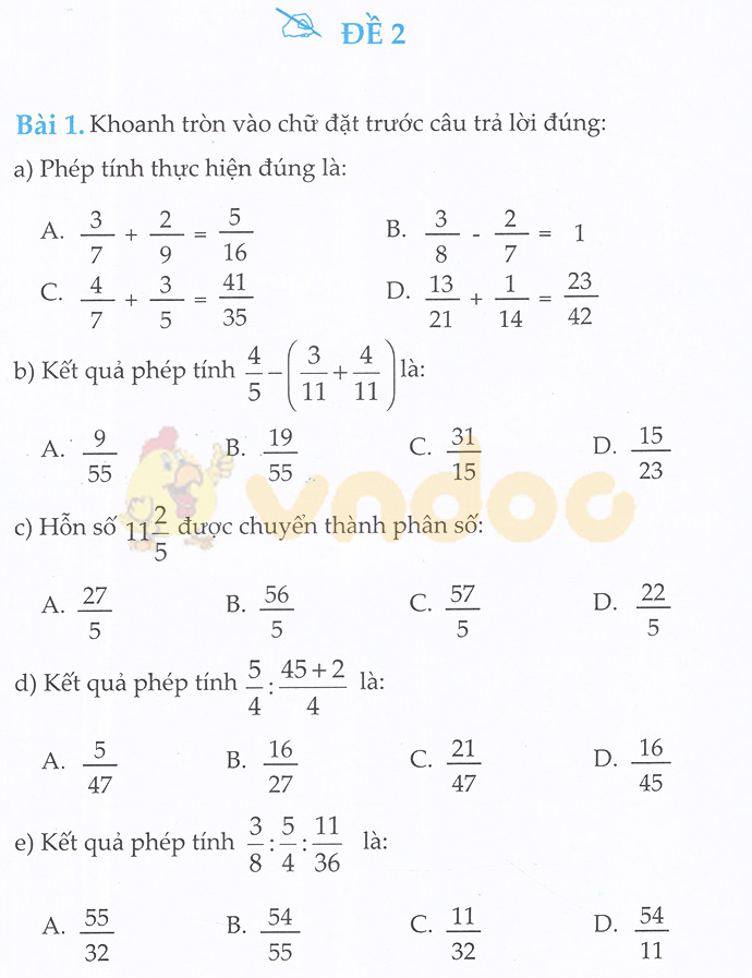 Cùng em học Toán lớp 5 Tuần 2 