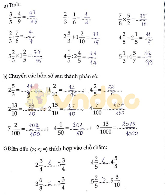 Cùng em học Toán lớp 5 Tuần 2 
