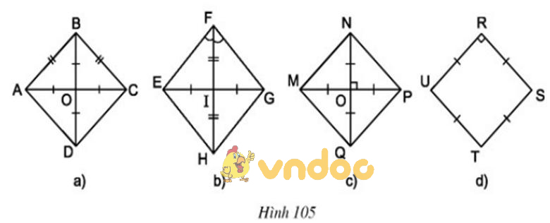 Giải bài tập SGK Toán lớp 8 bài 12: Hình vuông