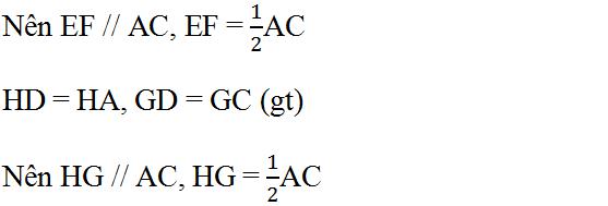 Giải bài tập SGK Toán lớp 8: Ôn tập chương 1. Tứ giác